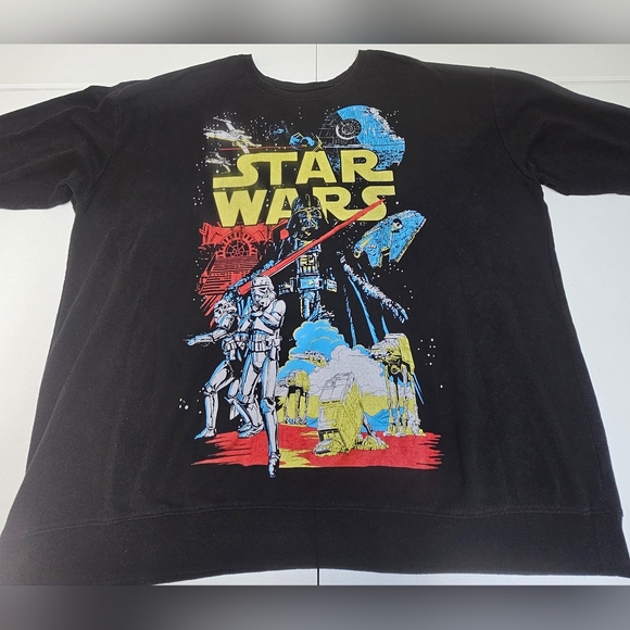 Star Wars 3/4 sleeve graphic sweatshirt men's 4XL - Picture 1 of 6